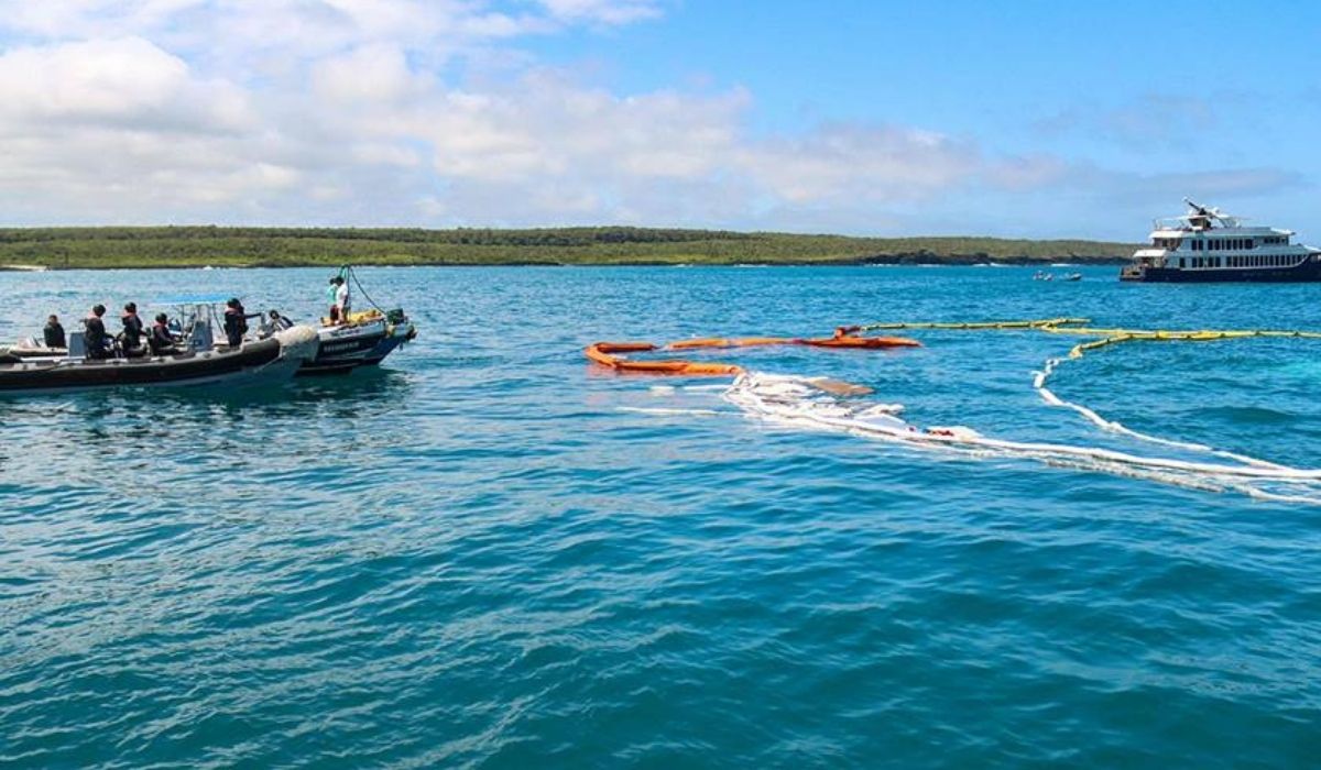 Ship carrying 47 barrels of diesel sinks near ecologically fragile Galapagos Islands